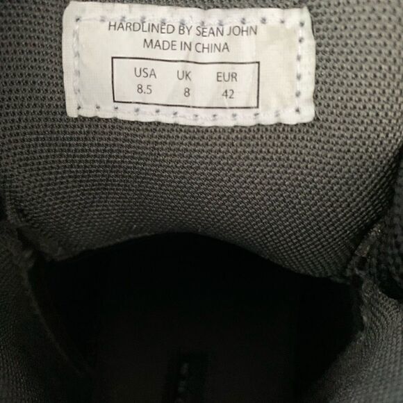 Hardlined By Sean John Mens Gray Leather Casual Lace Up Ankle Chukka Boot Sz 8.5 - Picture 7 of 8